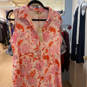 Coral pink short dress on sale.
