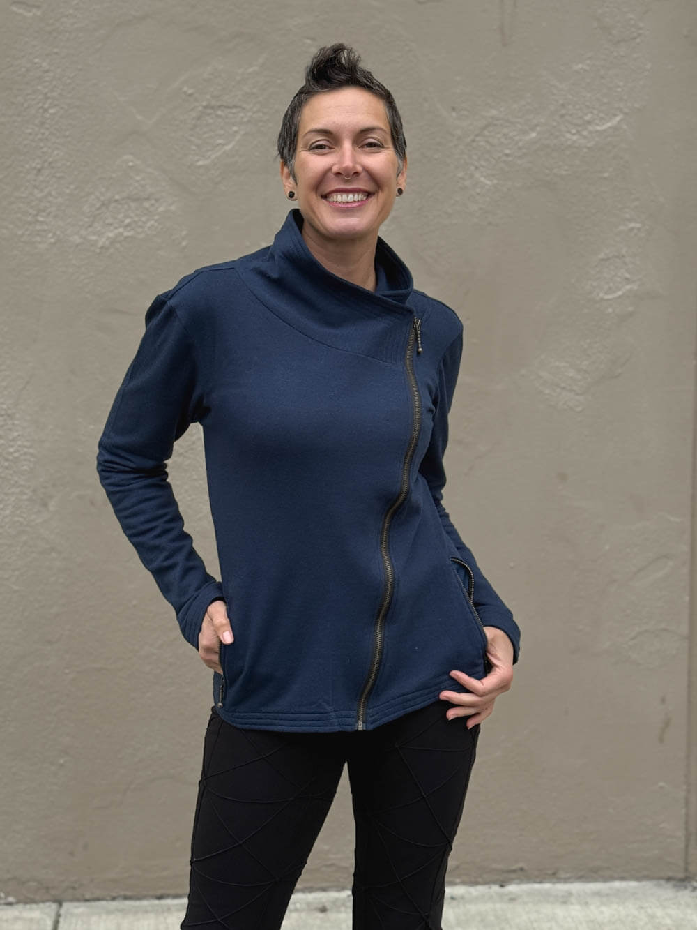 CU Bamboo Fleece Moto Jacket