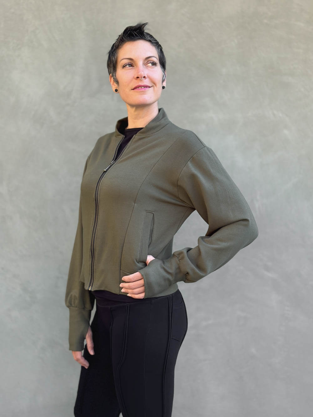CU Bamboo Fleece Bomber Jacket