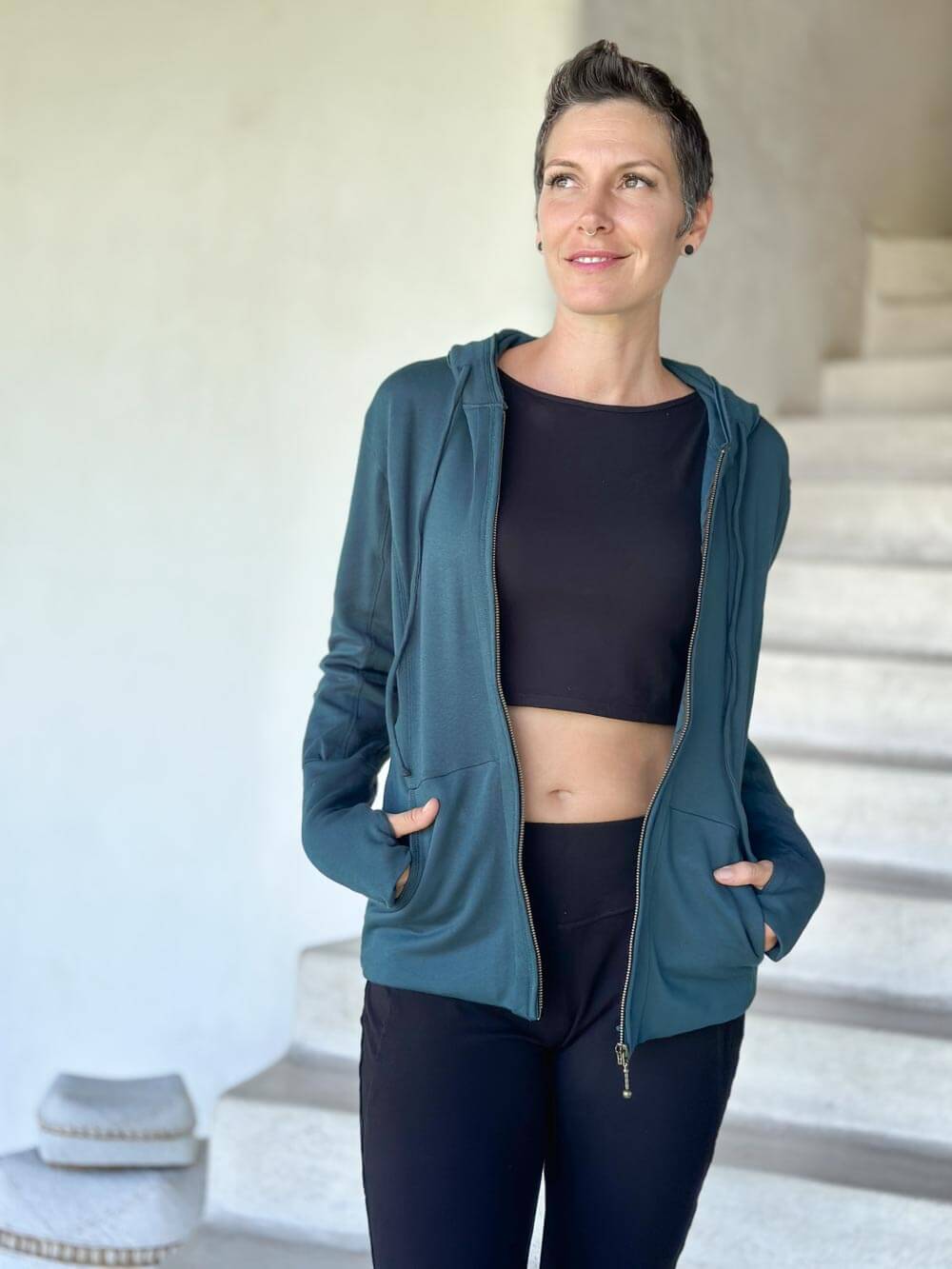 CU Bamboo Fleece Zipper Hoodie Jacket