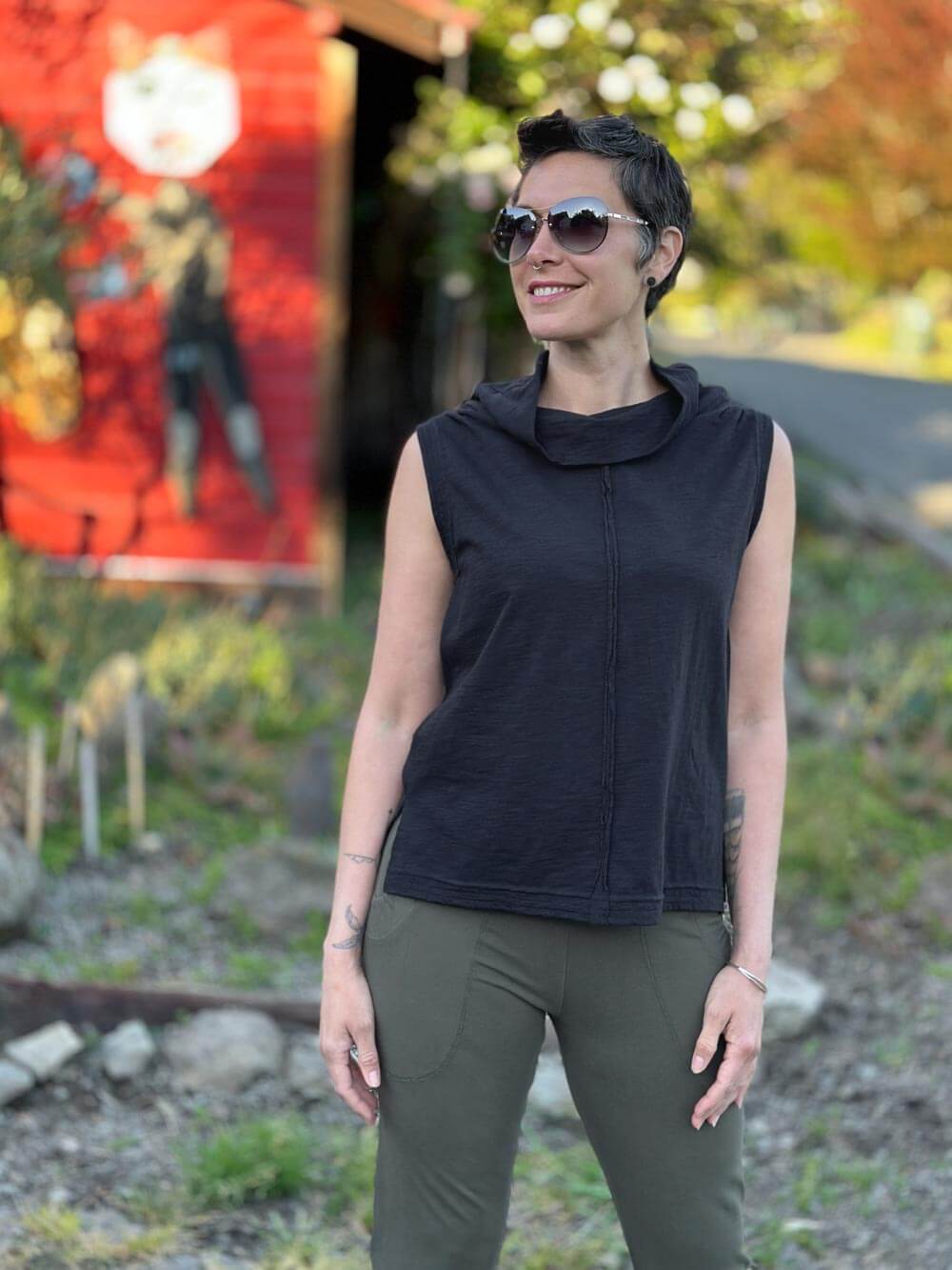 CU Cowl Neck Tank