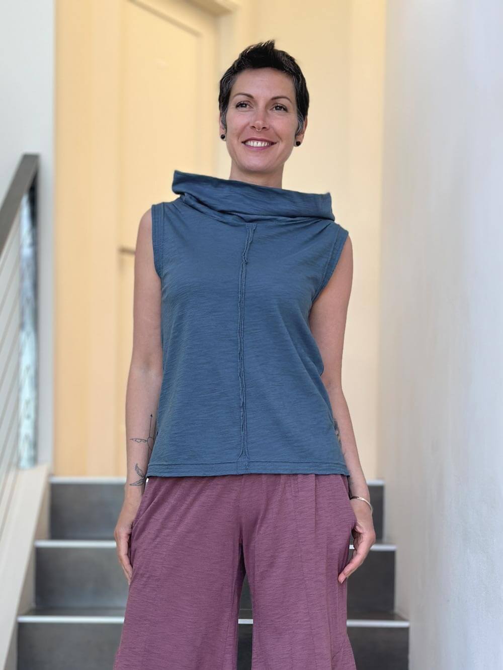 CU Cowl Neck Tank