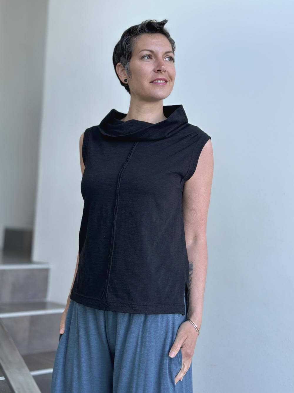 CU Cowl Neck Tank