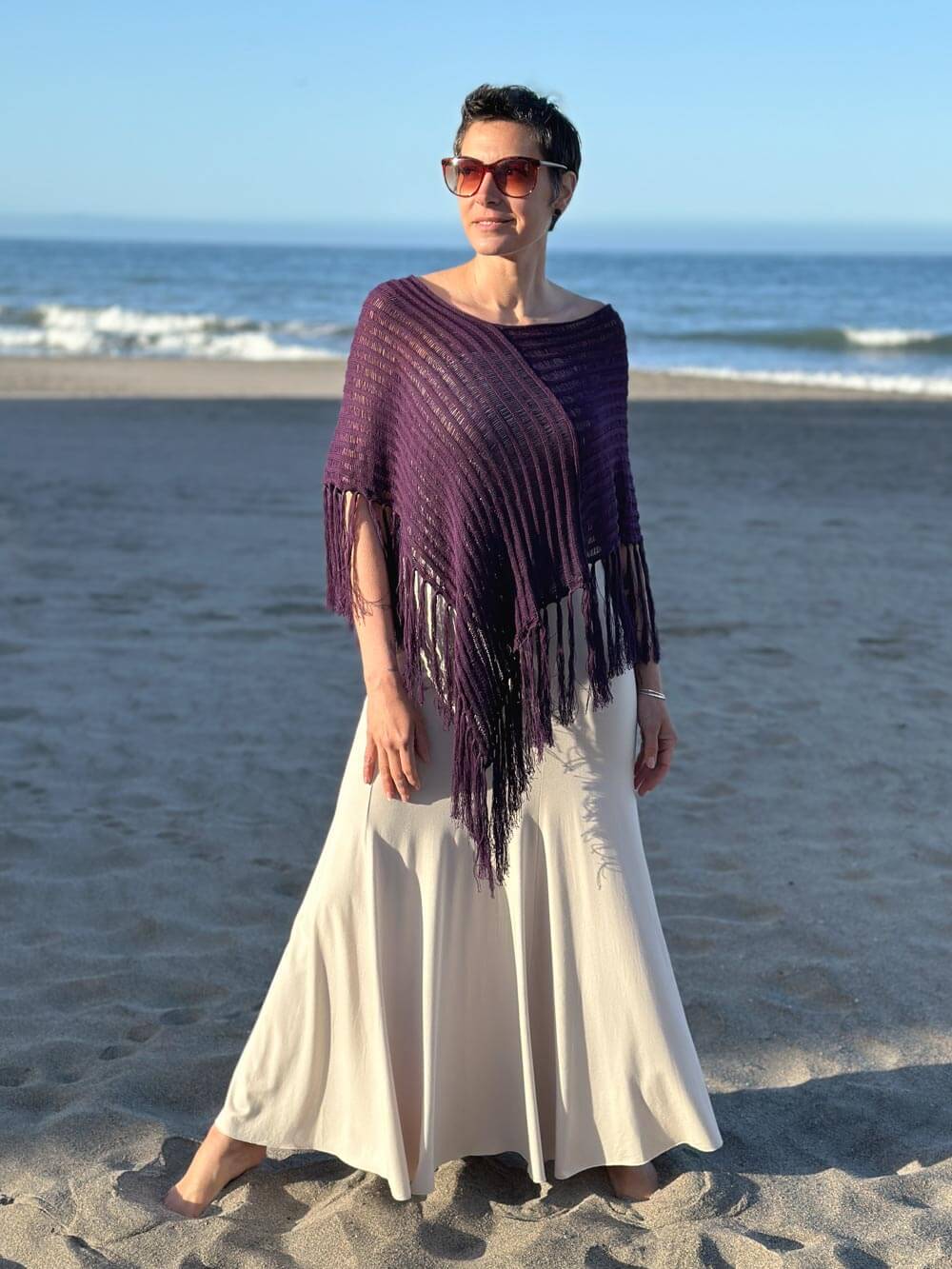 CU Handknit Poncho