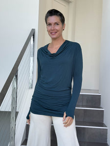 CU Long Sleeve Waterfall Top