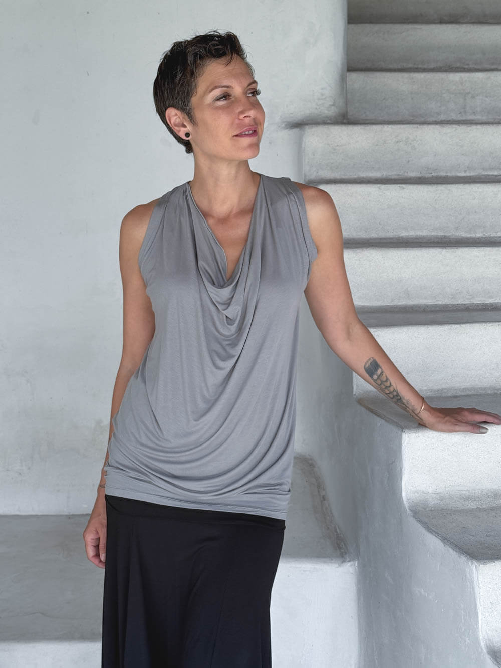 CU Waterfall Sleeveless Top