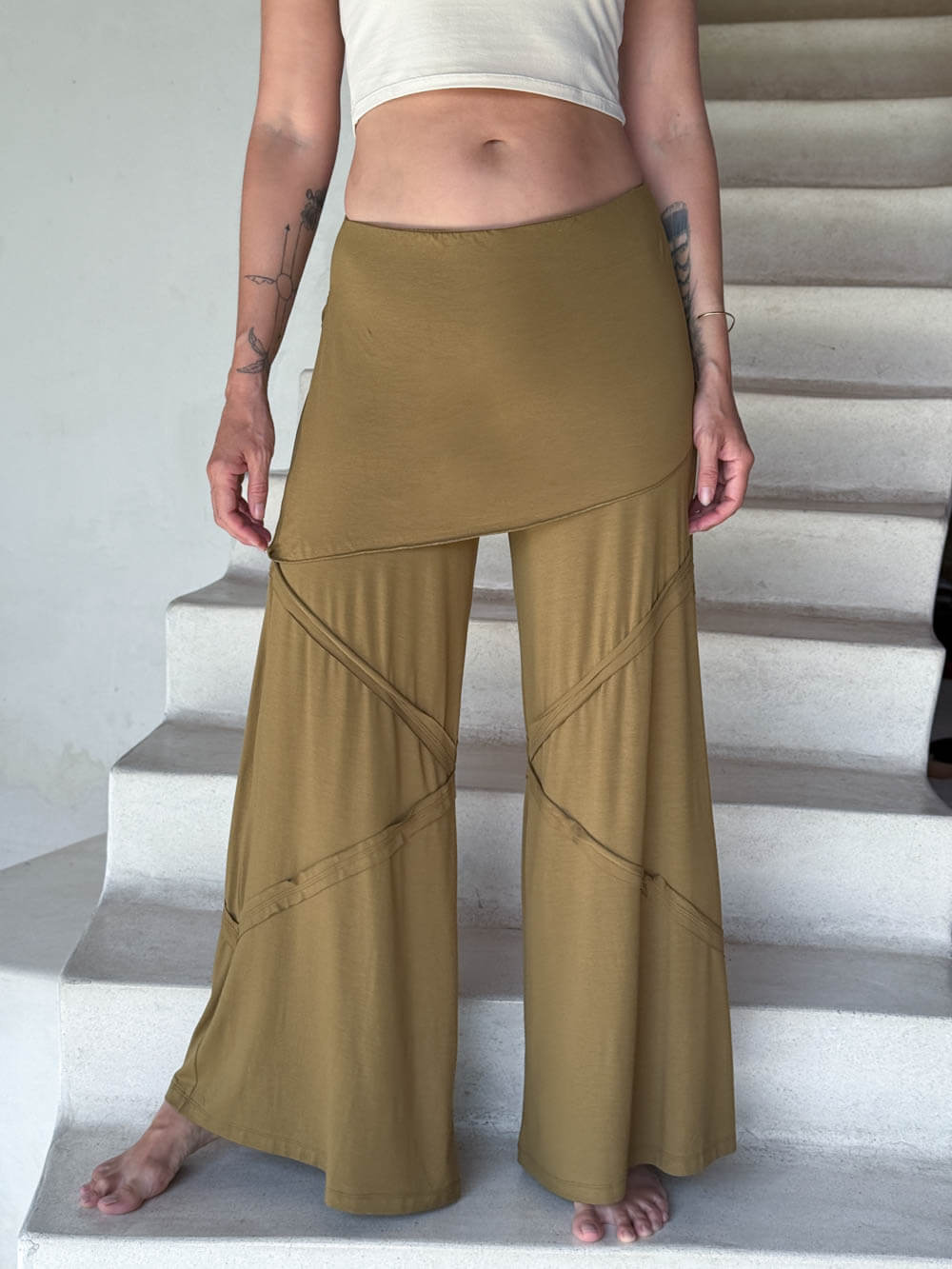 CU Wide Leg Panel Pants