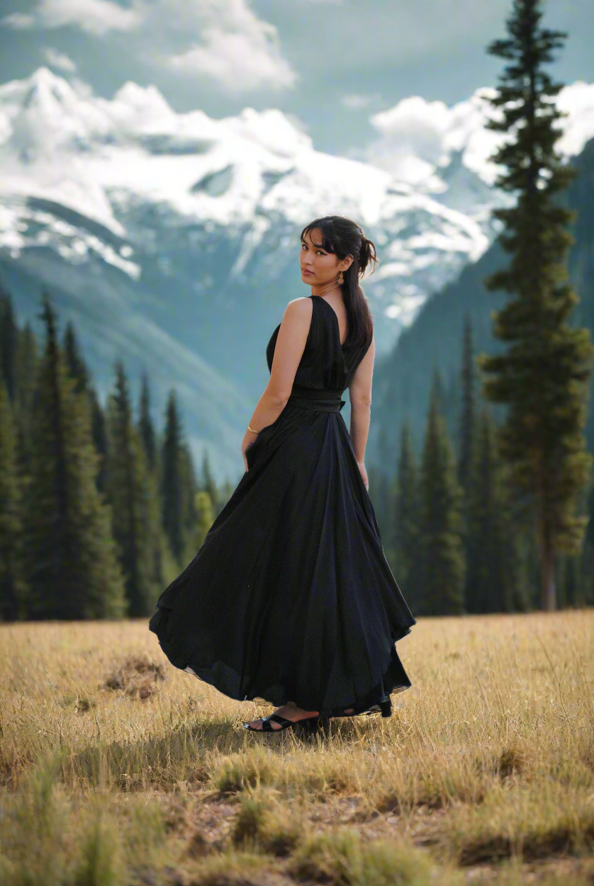 Yes Dress in Silk Heart & Hands Yes Dress in Silk Heart & Hands