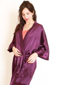 Silk charmeuse Robe
