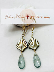 Carved Gray Mother of Pearl Earrings *Multiple Options*