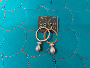 Pearl silver Deva #12 earrings