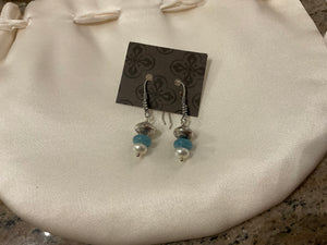 Pearl and silver Deva earrings
