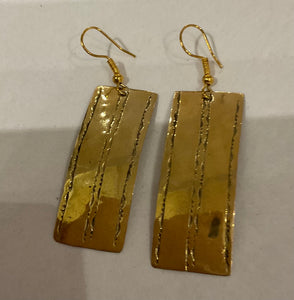Silver brass earrings